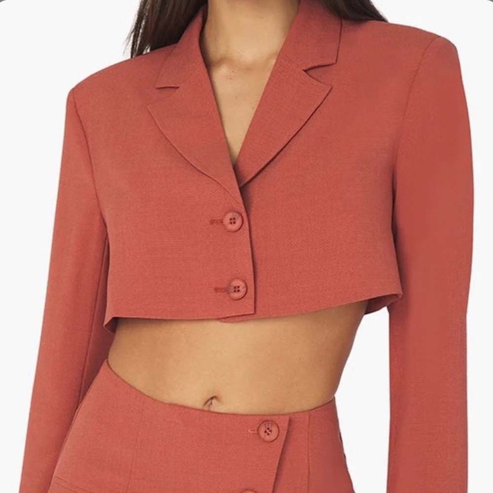 WEWOREWHAT Cropped Blazer | Size M